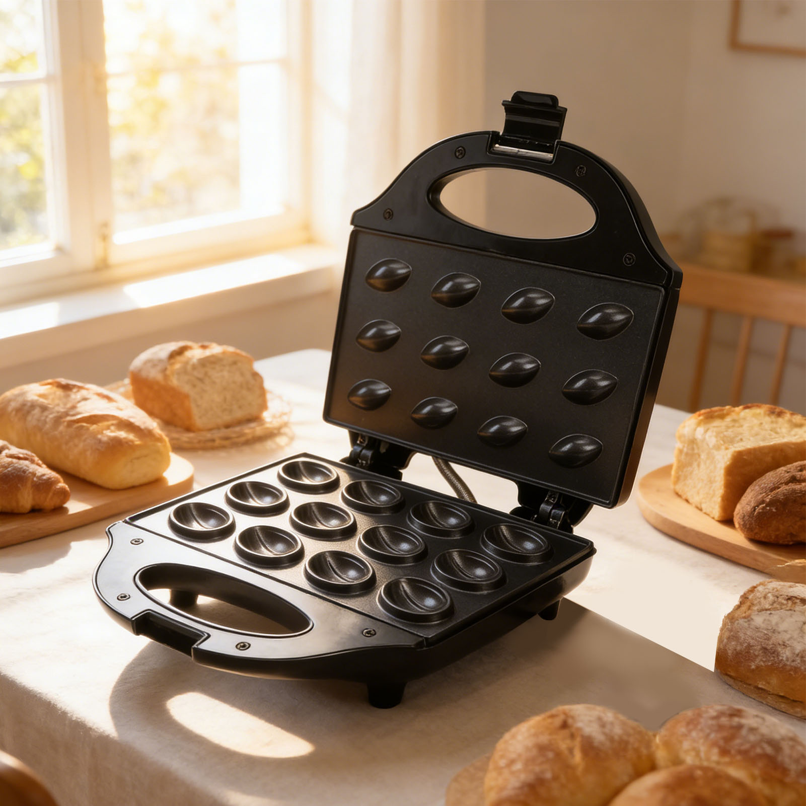 Электрическая вафельница для о – обзор и цена Mini Waffle Maker Machine