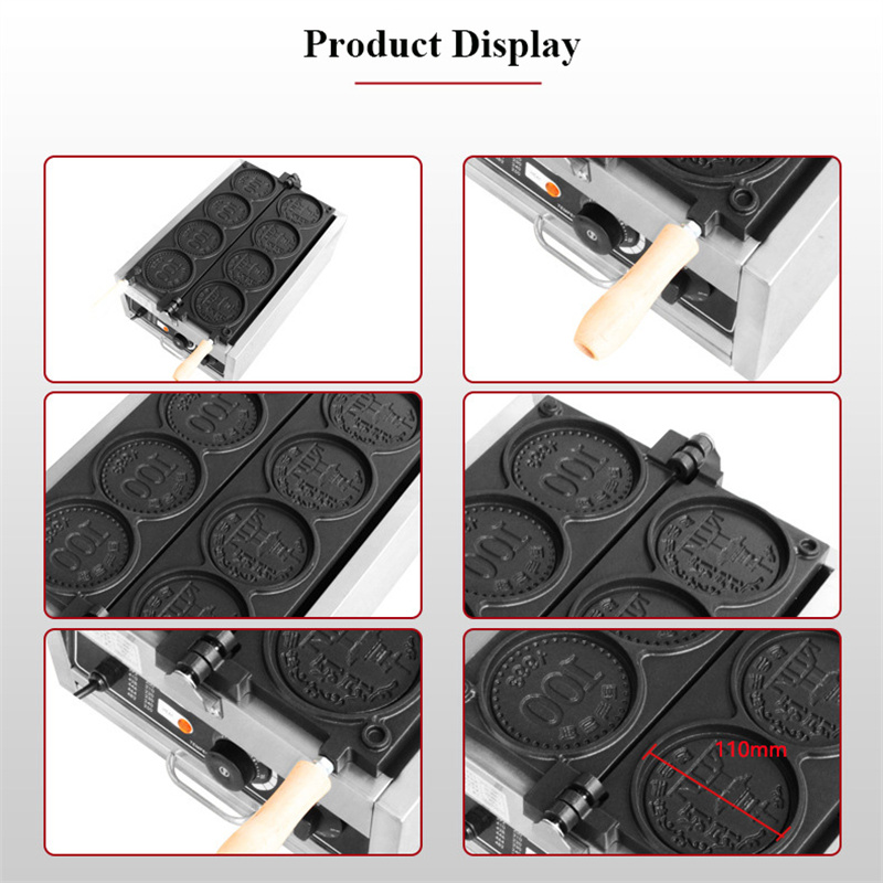 4 шт., маленькая золотая монет – обзор и цена Mini Waffle Maker Machine