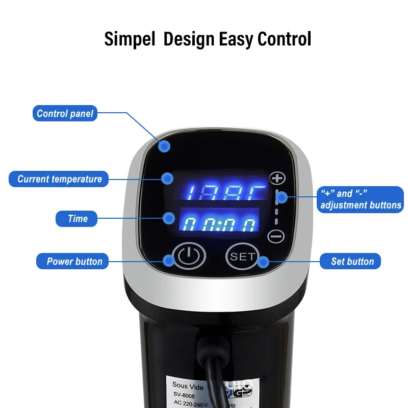 IPX7 Водонепроницаемая прецизи – обзор и цена Digital Sous Vide Precision Cooker
